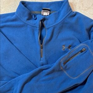 Under Armour Polar Fleece Half Zip Pullover Sweater Jacket Mens Size XXL 2XL Y2K
